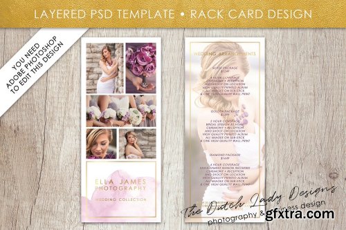 CreativeMarket PSD Photo Rack Card Template #1 2140334