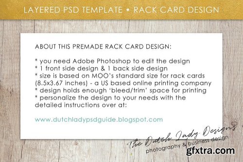 CreativeMarket PSD Photo Rack Card Template #1 2140334