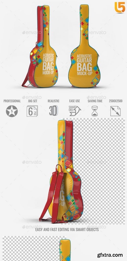 GraphicRiver - Acoustic Guitar Bag Mock-Up 21789342