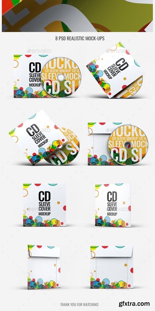 GraphicRiver - CD Sleeve Cover Mock-Up v02 21789483