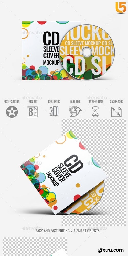 GraphicRiver - CD Sleeve Cover Mock-Up v02 21789483