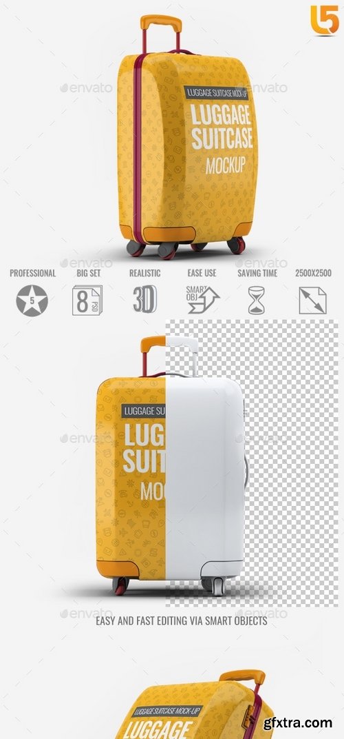 GraphicRiver - Luggage Suitcase Mock-up 21789981