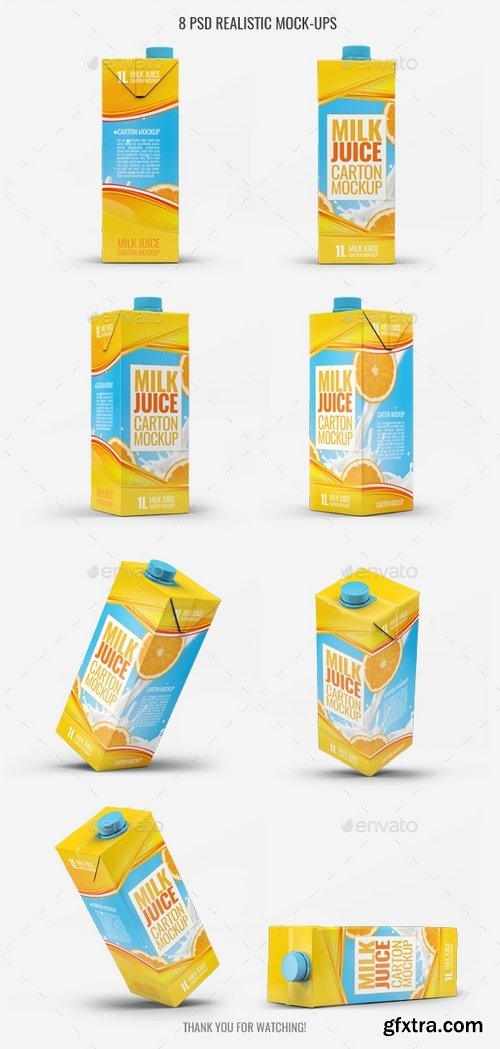 GraphicRiver - Milk or Juice Carton Mock-Up v1 21790758