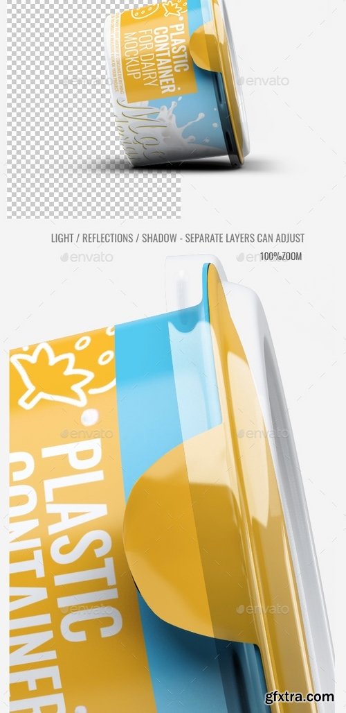 GraphicRiver - Plastic Container for Dairy Mock-Up 21792519