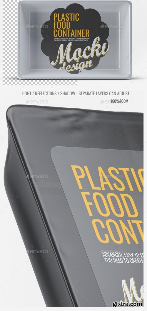 GraphicRiver - Plastic Food Tray Mock-Up 21792726