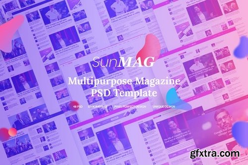 SUNMAG - Multipurpose Magazine PSD Template