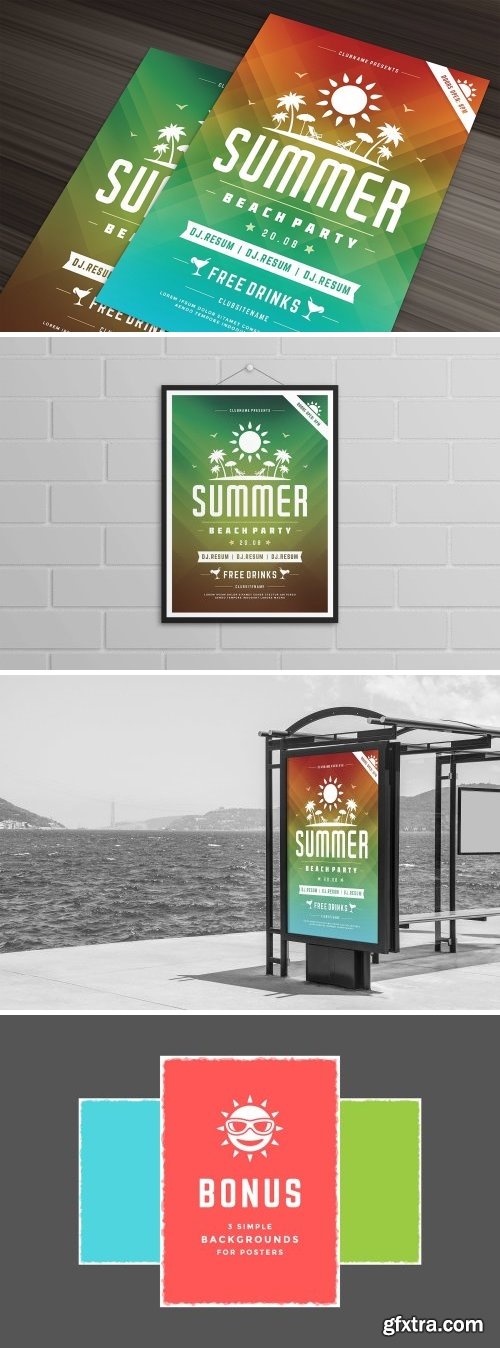 CM - Summer beach party flyer template 1452407