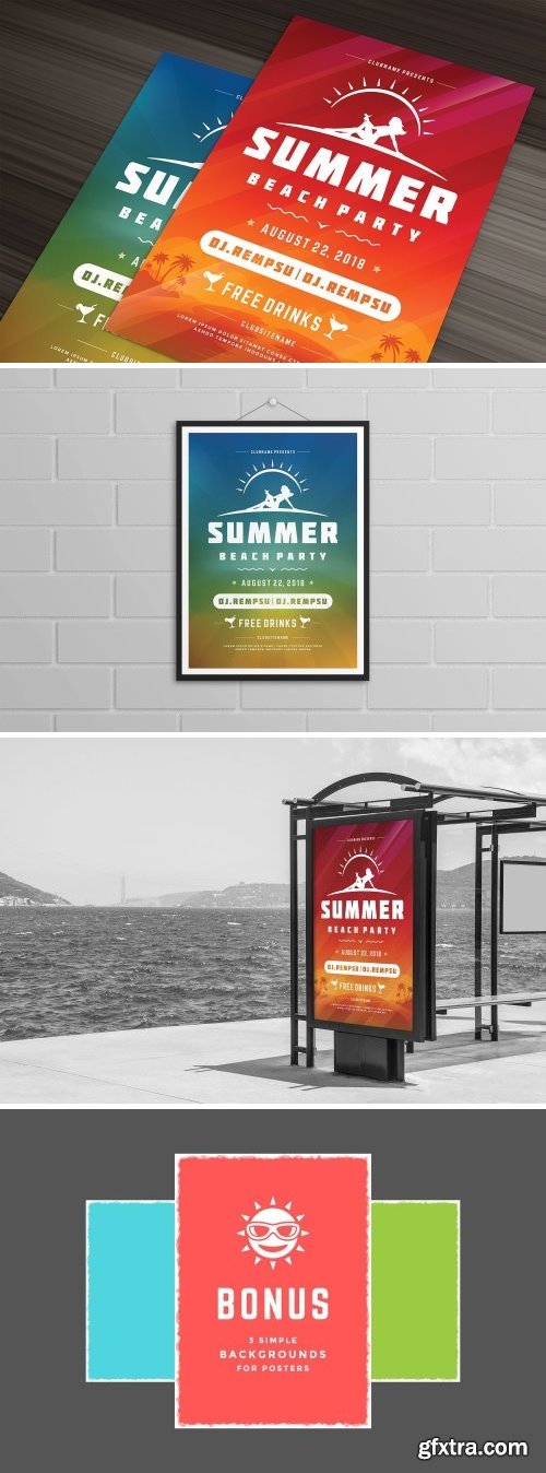 CM - Summer beach party flyer template 1452408