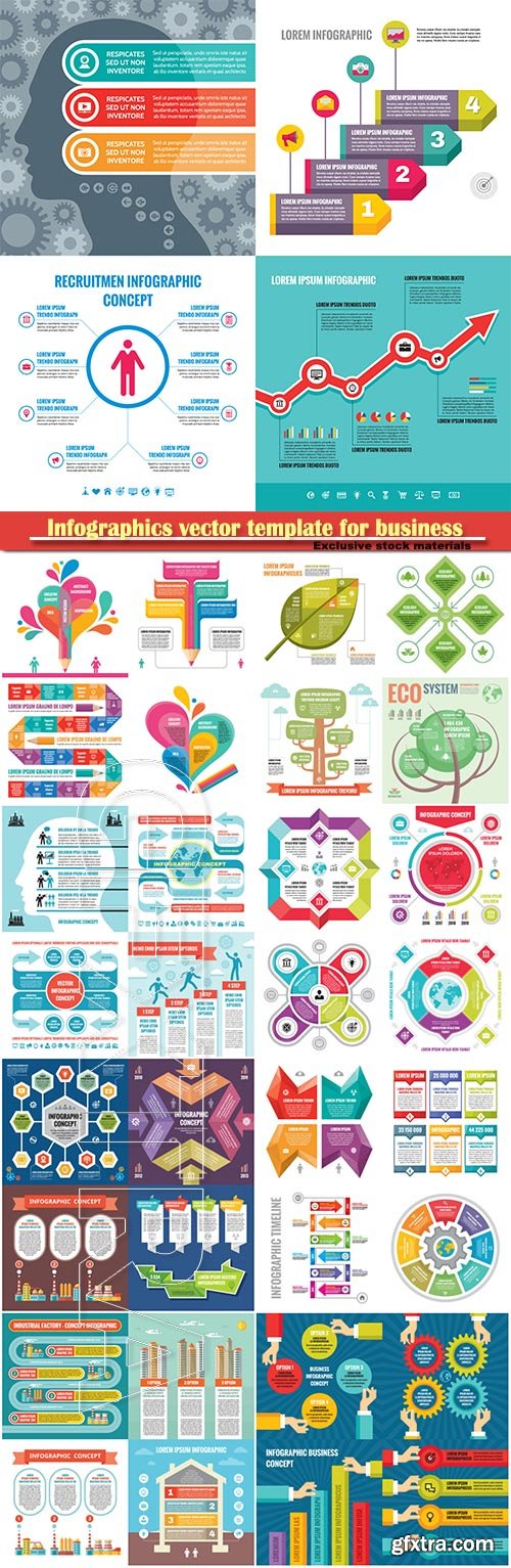 Infographics vector template for business presentations or information banner # 62