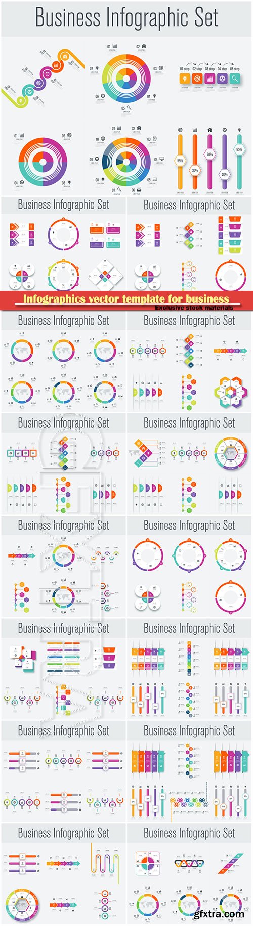 Infographics vector template for business presentations or information banner # 63