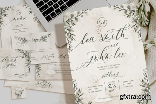 Foliage Wedding Invitation