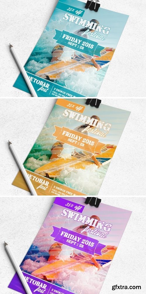 CM - Swiming Festival Flyer Template 1680258