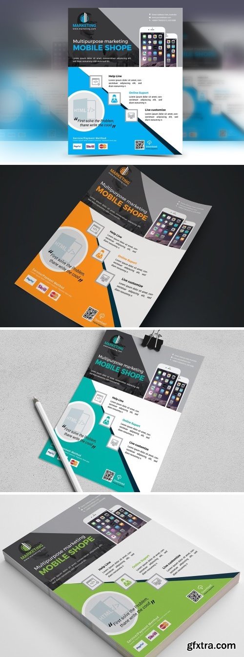 CM - Mobile App Business Flyer | Vol. 02 1677893
