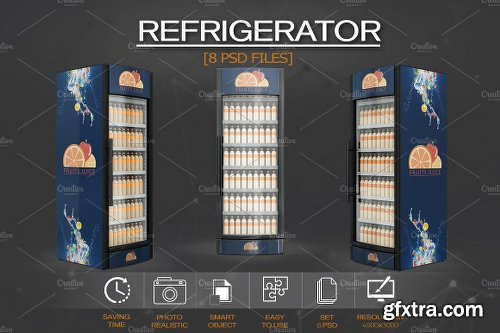 CreativeMarket Refrigerator Mockup 2133084