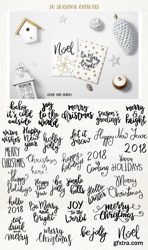 CreativeMarket Warm Wishes greeting collection 2133590