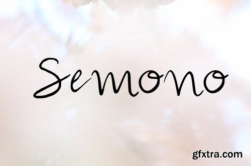 CreativeMarket Semono Handwritten Script Font 2138312