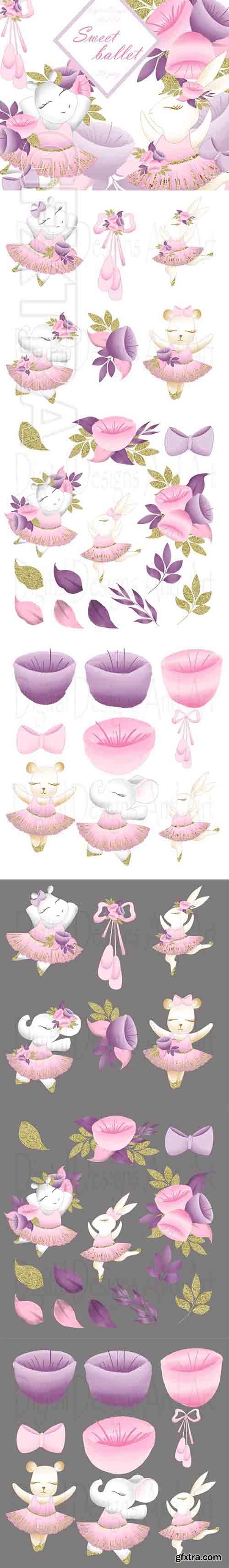 CreativeMarket - Ballet clipart 2437283