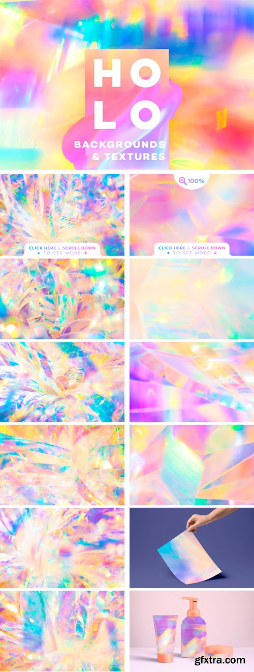 CM - Holographic Backgrounds & Textures 2422998