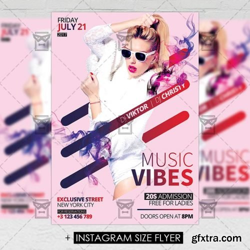 Music Vibes – Premium A5 Flyer Template