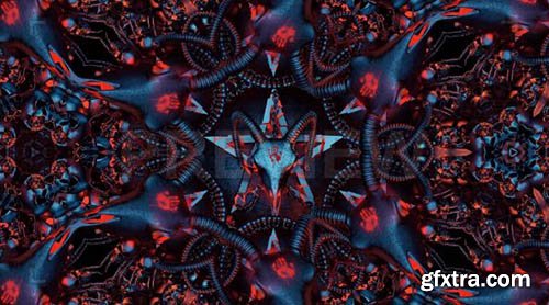 Devil Sign Mandala - Motion Graphics 77854