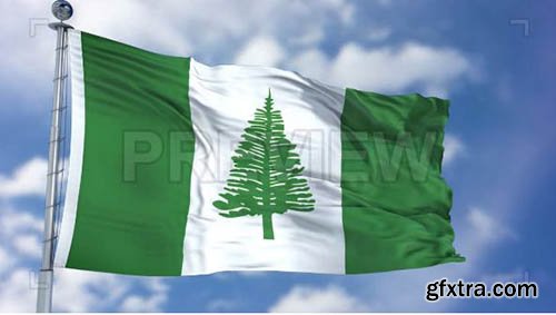 Norfolk Island Flag Animation - Motion Graphics 74139