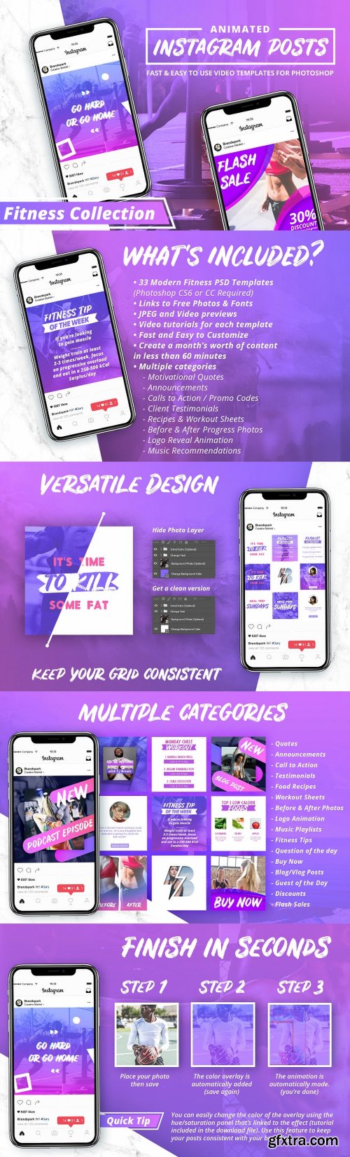 CreativeMarket ANIMATED - Modern Instagram Posts 2373192