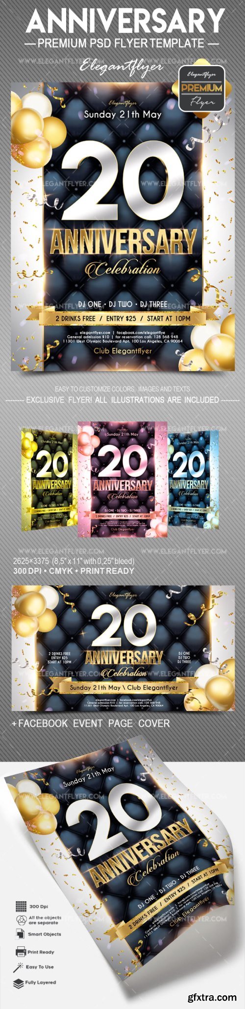 Anniversary – Flyer PSD Template