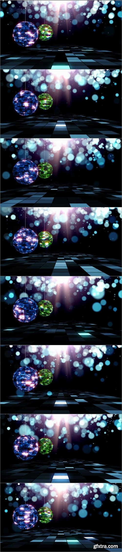 Music Video Background Disco Ball