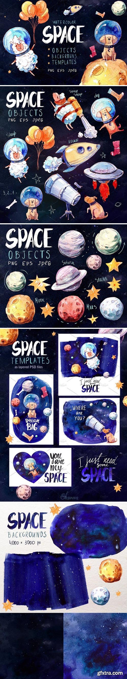 CM - Space! Watercolor set 2400800