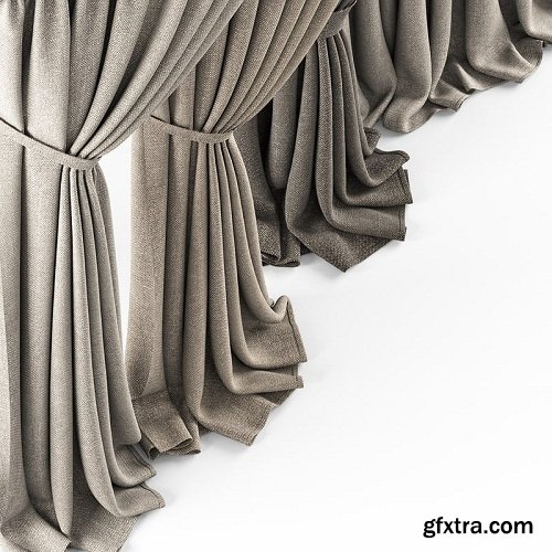 Curtains 23 3d Model