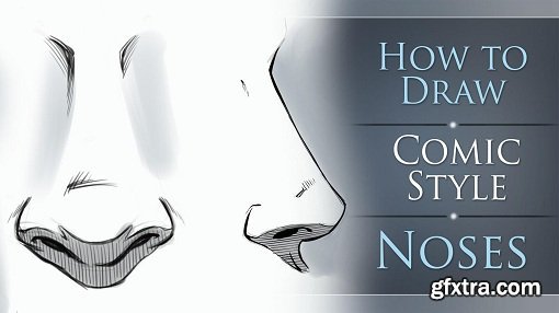 How to Draw Comic Style Noses - Male and Female