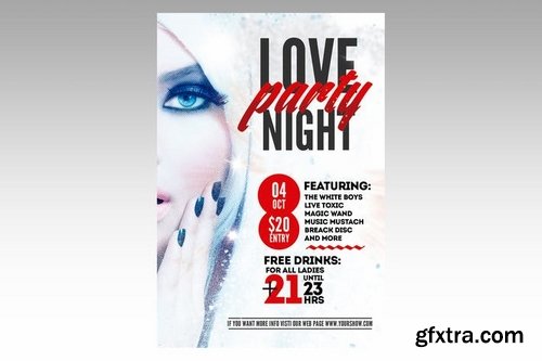 Love Party Night Flyer Poster