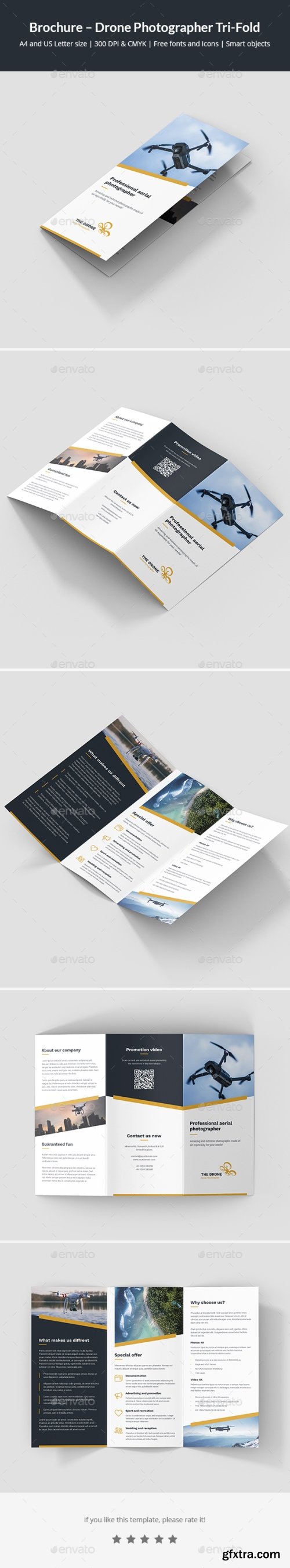 Graphicriver - Brochure – Drone Photographer Tri-Fold 21773129