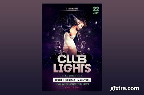 Club Lights Flyer Poster