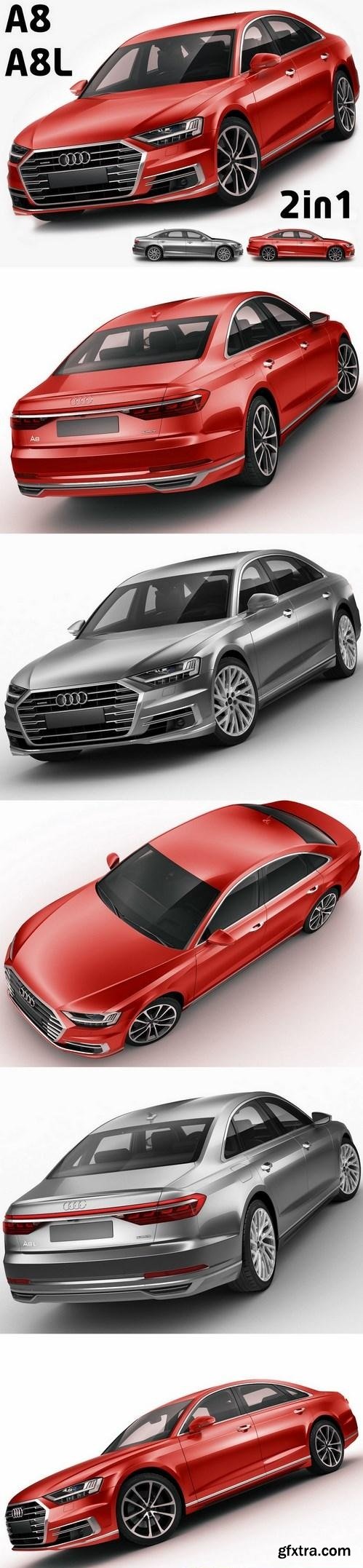 Audi A8 2017 3D Model