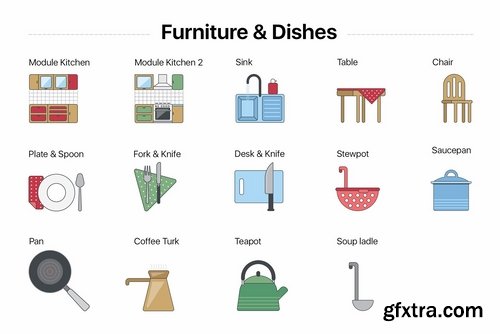 CM - 50+ Furniture icons 2431511