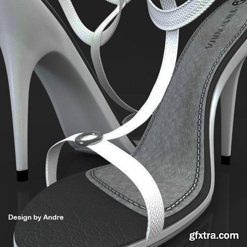 Woman Shoes Giorgio Armani 05 3D model