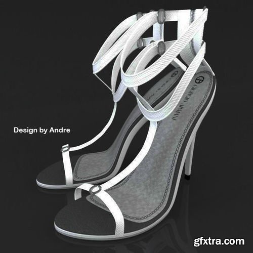 Woman Shoes Giorgio Armani 05 3D model