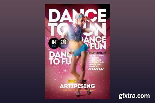 Dance to Fun Flyer Poster