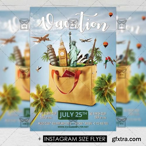 Vacation – Premium A5 Flyer Template