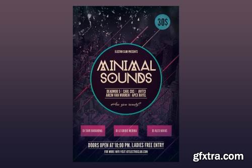 Minimal Sounds Flyer Poster