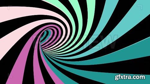 Hypnotic Spiral Tunnel - Motion Graphics 78312