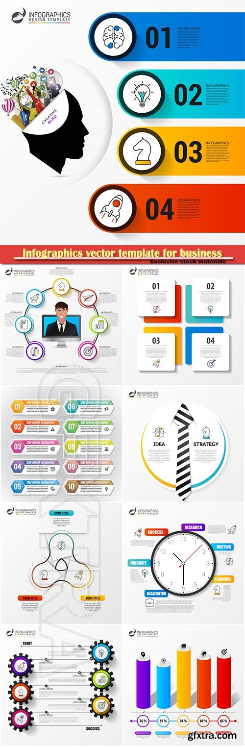 Infographics vector template for business presentations or information banner # 67