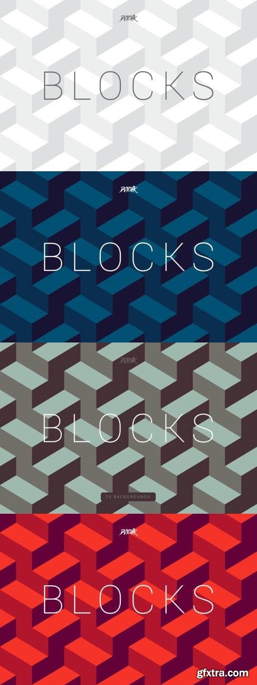 Blocks | Seamless Abstract Geometric Backgrounds