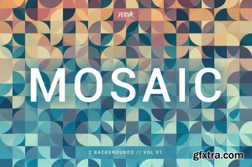 Mosaic| Abstract Gradient Backgrounds | Vol. 01