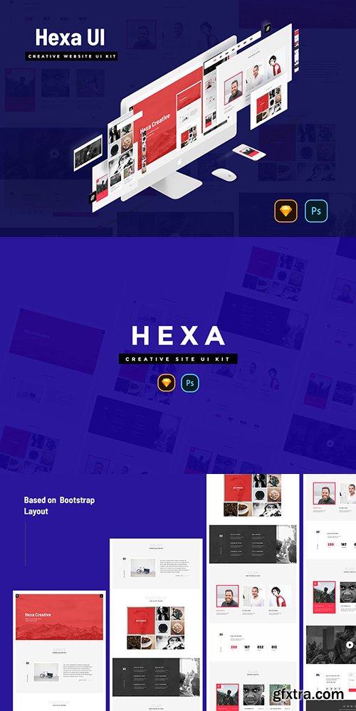 HEXA Creative Website UI Kit