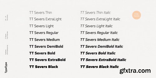 TT Severs Font Family