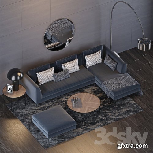 3dsky - The Sofa & Chair Company Set 8