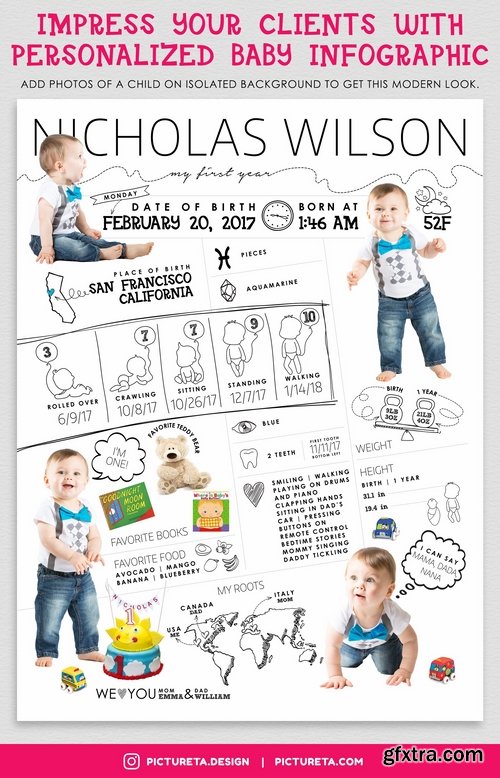 CM - Baby Infographic Template 2427254