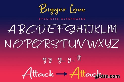 CM - Bigger Love - Clean Handwriting Font 2469457